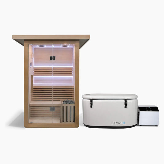 3 Person Traditional Sauna & Inflatable Plunge
