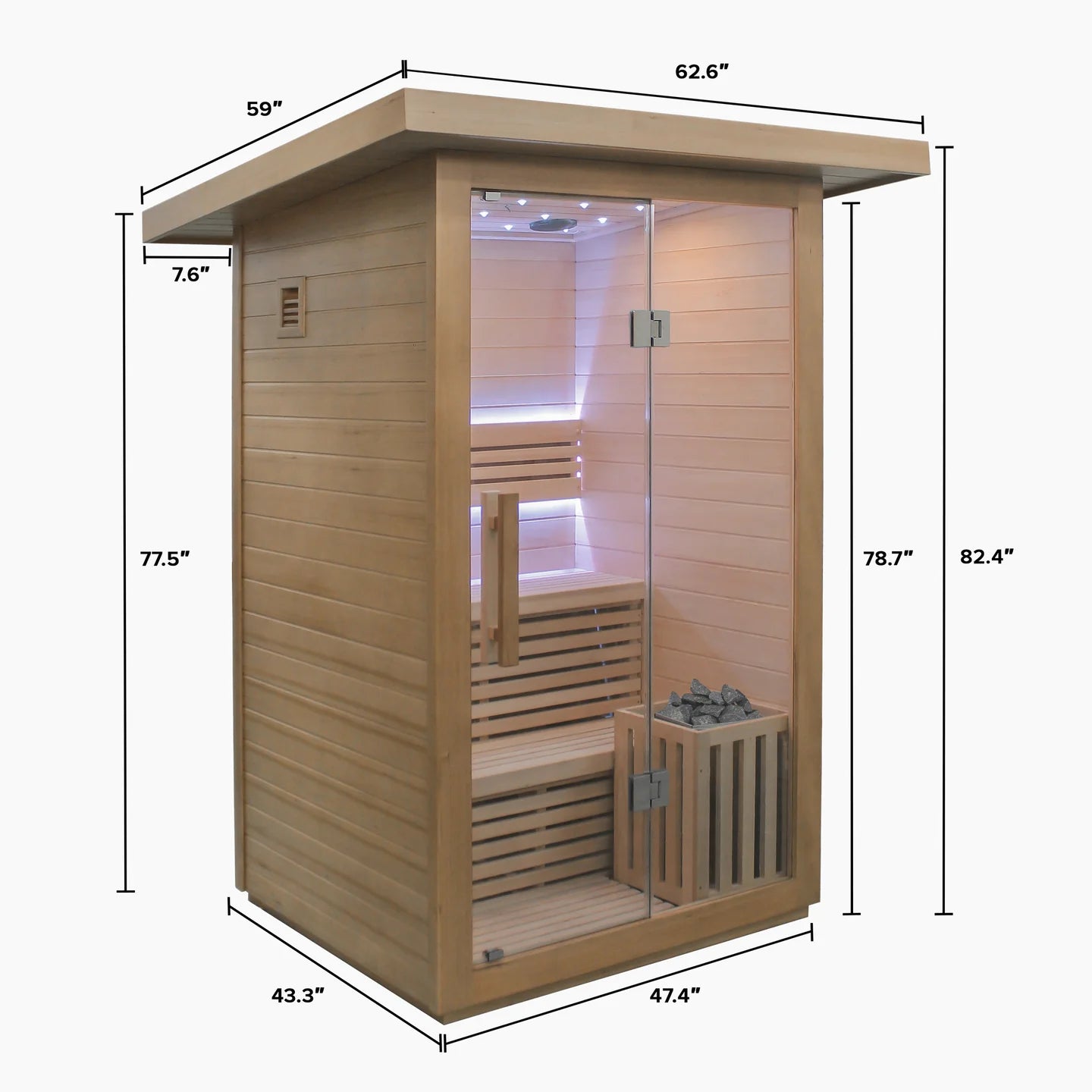 3 Person Traditional Sauna & Inflatable Plunge